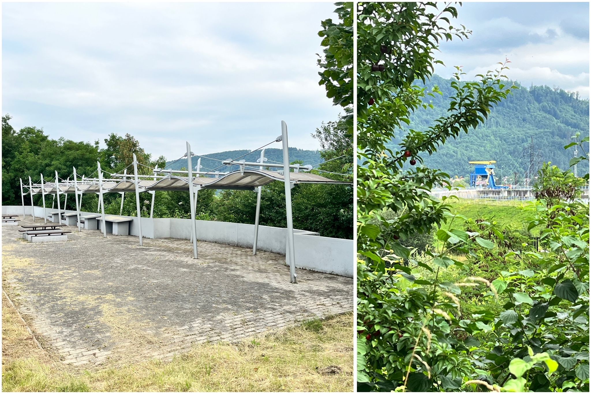 Pre bujnejúcu zeleň vyhliadka rokmi stratila svoj význam. Dnes je len z jedného miesta možné zazrieť priehradný múr. Zdroj: zilina.sp21.sk