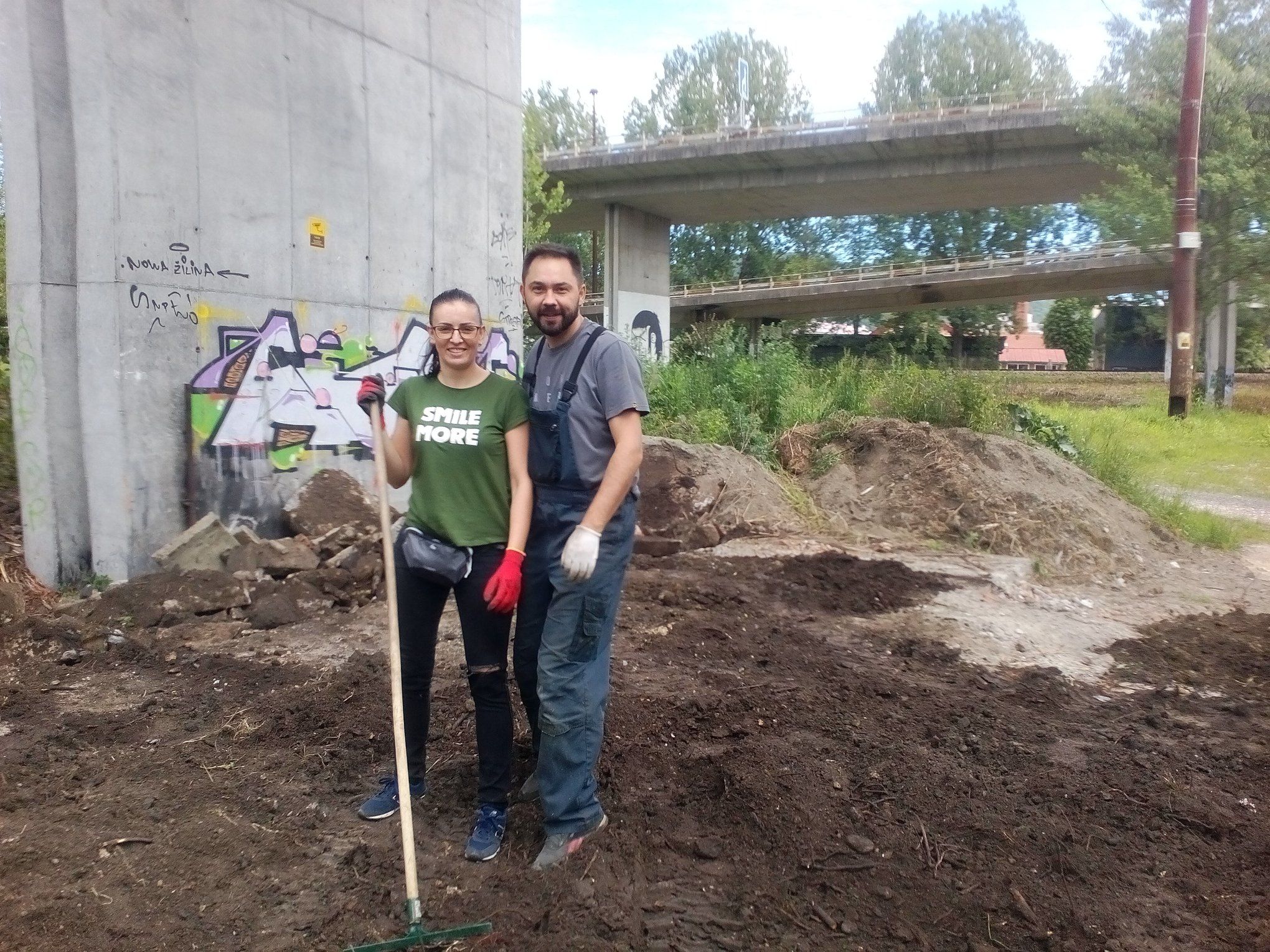 Ján Rzeszoto rekultivuje park na Frambore už dlhšiu dobu. FOTO: Facebook J. Rzeszota