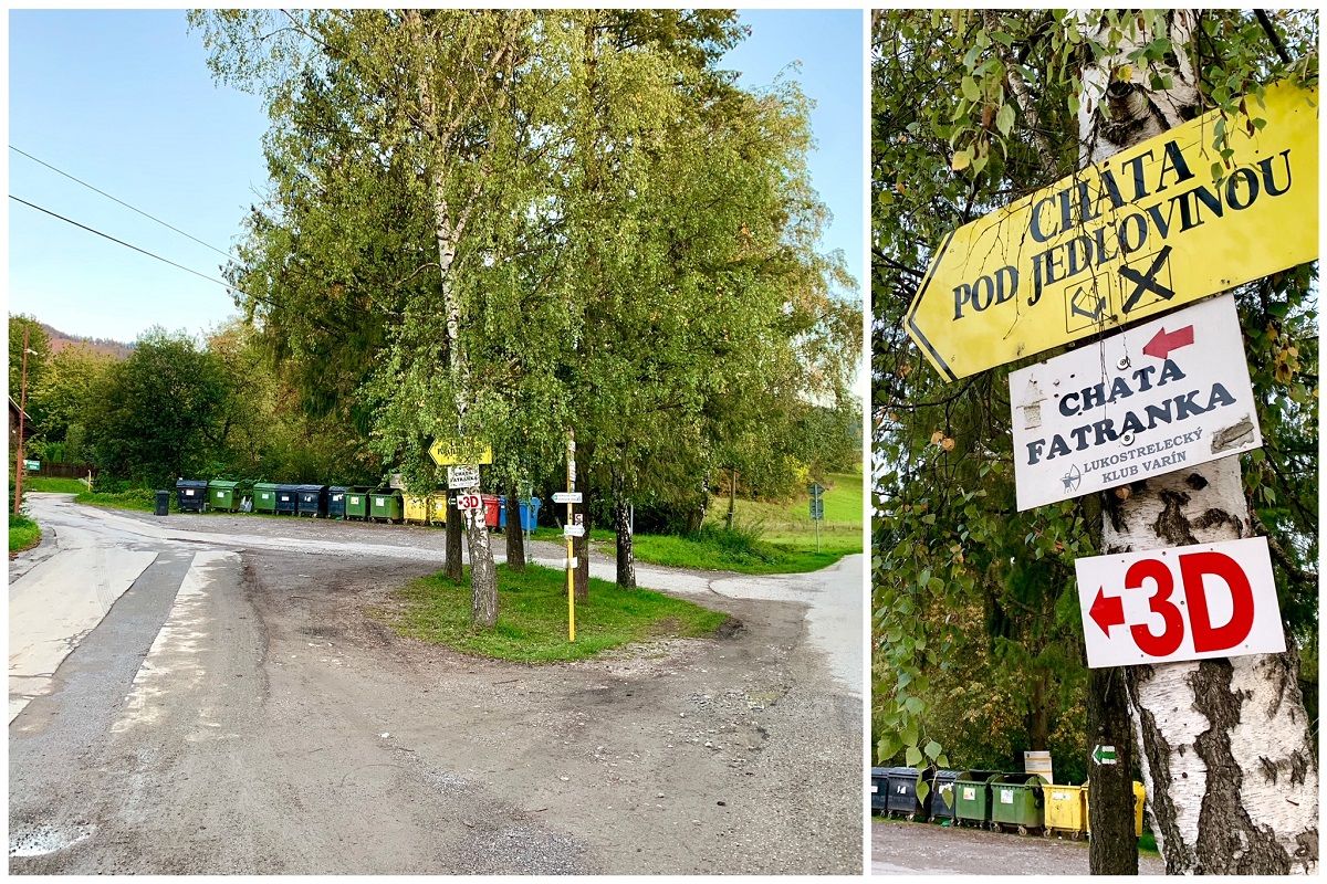 Na konci dediny, v smere na Nezbudskú Lúčku, odbočíte z hlavnej cesty doľava. Ďalej sa držíte cestou vľavo, ktorá nesie názov Ku železnej studničke.