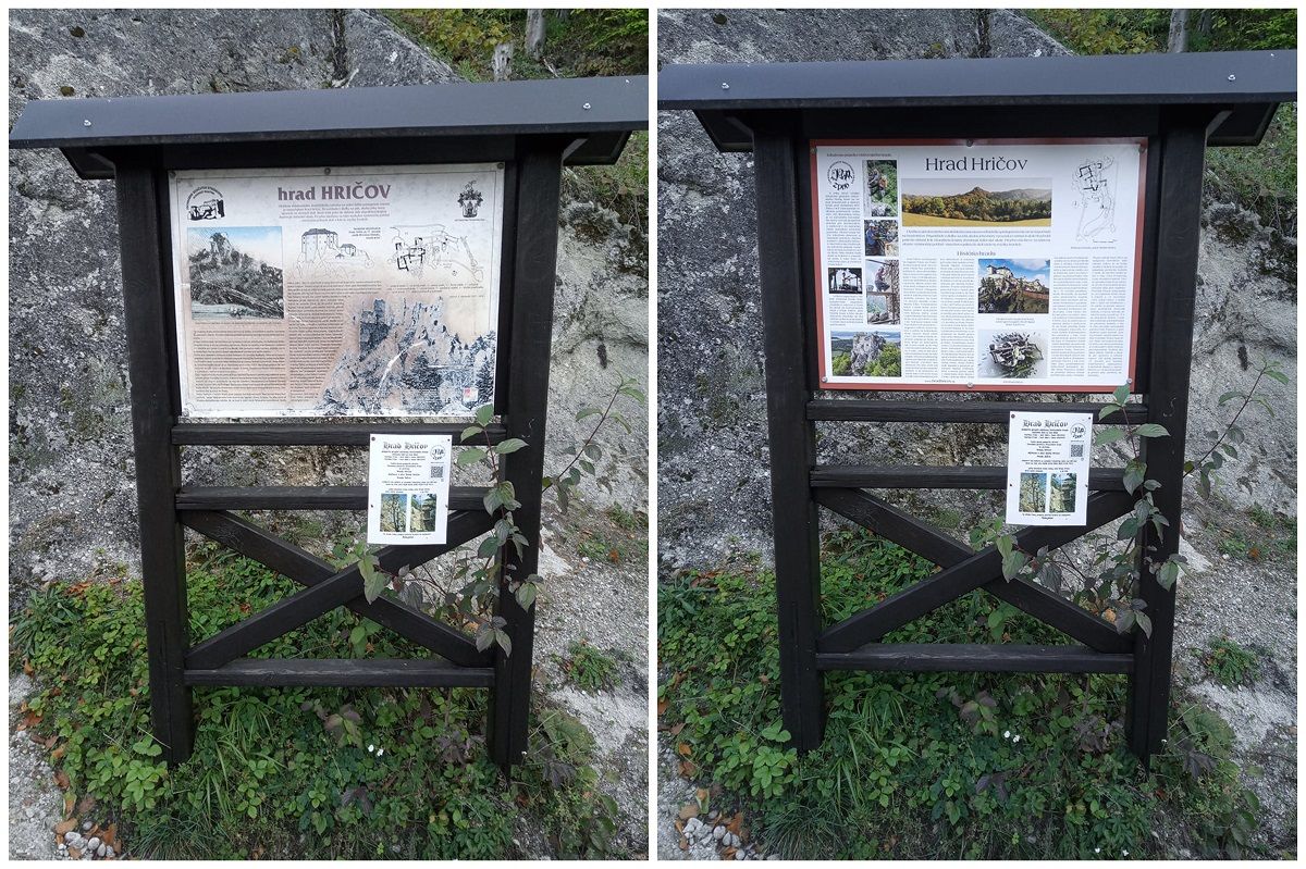 Na hrade okrem iného zrenovovali aj tabuľu, ktorá návštevníkov informuje o histórii hradu.