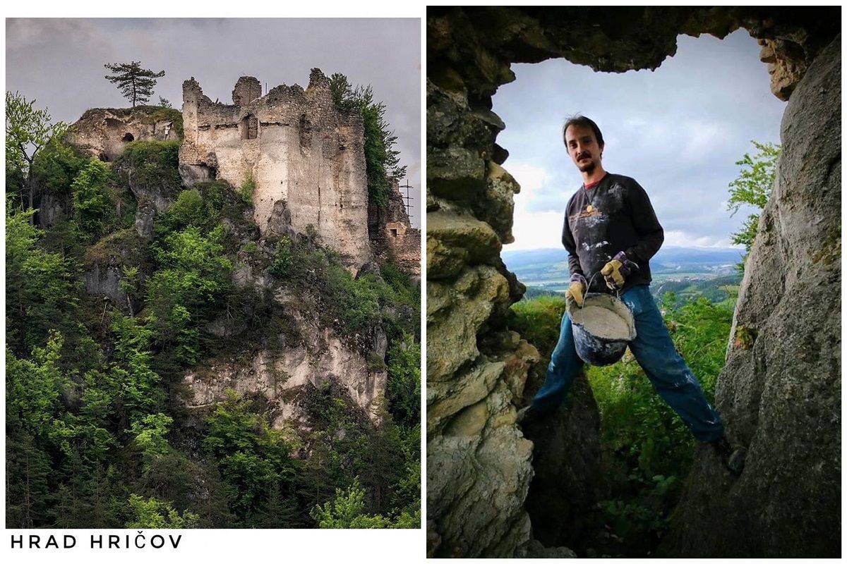 O Hričovský hrad sa dobrovoľníci na čele s Jozefom Mihálikom starajú od roku 2010.