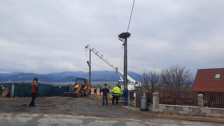Stavanie samostatného stĺpa pre preloženie hniezda Ivančiná_ (002).JPG