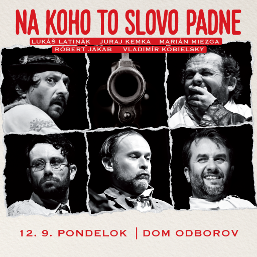 na koho to slovo padne, zdroj = facebook:Dom odborov Žilina.png