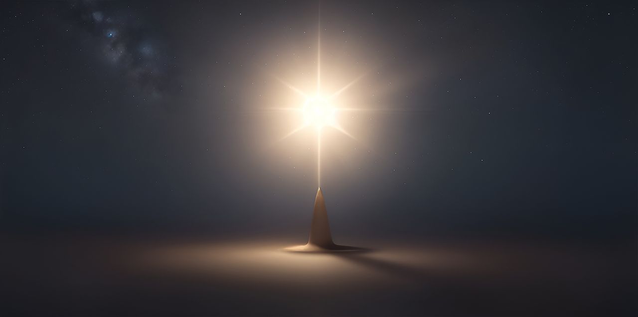 single-star-receiving-light-from-one-standing-star-shallow-depth-field-generative-ai.jpg